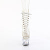 MOON-1021C-DIA - Plateau Stiefeletten - Transparent von Pleaser – Ansicht 2