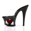 MOON-701HRS Plateau Pantoletten schwarz | Pleaser
