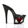 MOON-701HRS Plateau Pantoletten schwarz | Pleaser
