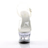 MOON-708DM Plateau Sandaletten klar/transparent | Pleaser