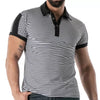 Blaues Sailor Stripe-Poloshirt | TOF Paris