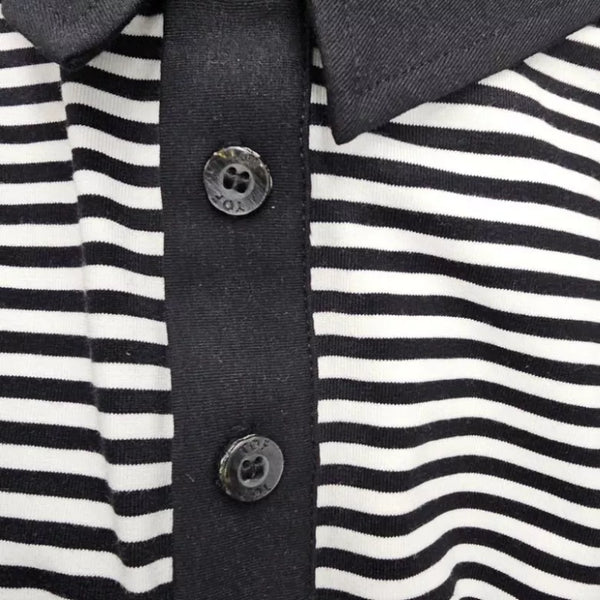 Blaues Sailor Stripe-Poloshirt von TOF Paris – Ansicht 5