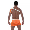 Schulter-Harness Orange mit Neon-Mesh - auffälliger Clubstyle | TOF Paris