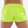 Herren Neon Mini Swimshorts Gelb - UV-aktiv, leicht & schnelltrocknend | TOF Paris