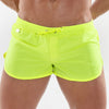 Herren Neon Mini Swimshorts Gelb - UV-aktiv, leicht & schnelltrocknend | TOF Paris
