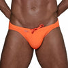 Badehose Neon Orange - Chlorresistent, Komfort-Beutel & Kordelzug | TOF Paris