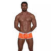 Badehose Neon Orange - Eng anliegend, chlorresistent & mit Kontraststreifen | TOF Paris