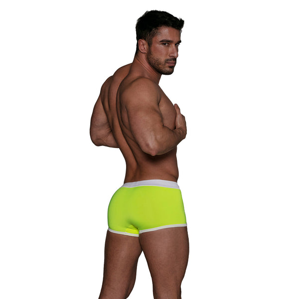 Badehose Neon Gelb - Figurbetont, chlorresistent & mit Komfortschaum | TOF Paris