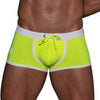 Badehose Neon Gelb - Figurbetont, chlorresistent & mit Komfortschaum | TOF Paris
