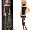Sammlerpuppe Barely Innocent Black in Schwarz mit Choker D007 | Noir Handmade