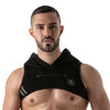 Herren Hoodie Harness - Reflektierende Kante & Komfort aus Baumwolle, Schwarz | TOF Paris