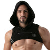 Herren Hoodie Harness - Reflektierende Kante & Komfort aus Baumwolle, Schwarz | TOF Paris