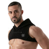 Herren Hoodie Harness - Reflektierende Kante & Komfort aus Baumwolle, Schwarz | TOF Paris