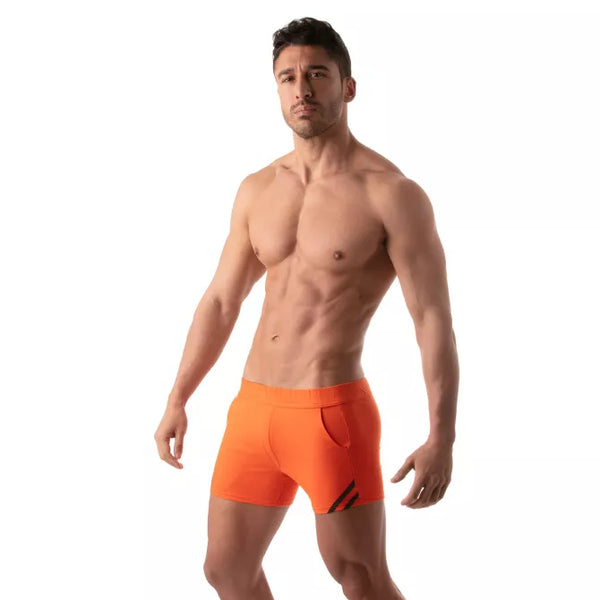 Orangene Paris Sexy Shorts im sportlichen Premium Look von TOF Paris – Ansicht 6