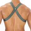 Herren Brust-Harness mit elastischem Komfort & fluoreszierendem Look, Blau | TOF Paris