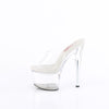 PASSION-701 - Plateau High Heel Pantoletten - Transparent | Pleaser