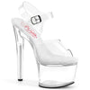PASSION-708 Plateau Sandaletten - Transparent | Pleaser