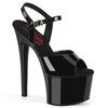 PASSION-709 Plateau Sandaletten - Schwarz | Pleaser