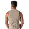 Beige Patriot Chain-Weste von TOF Paris – Ansicht 3