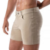 Beige Patriot Chino Shorts im klassischen Premium Look von TOF Paris – Ansicht 3