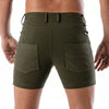 Khakifarbene Patriot Chino-Shorts von TOF Paris – Ansicht 3