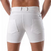 Weiße Patriot Chino Shorts im klassischen Premium Schnitt von TOF Paris – Ansicht 2
