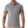 Graues Patriot Polo Shirt im klassischen Premium Look | TOF Paris