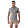 Graues Patriot Polo Shirt im klassischen Premium Look von TOF Paris – Ansicht 4
