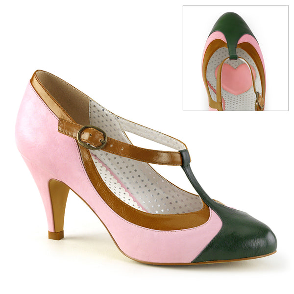 T-Riemchen Pumps PEACH-03 - Rosa | Pin Up Couture