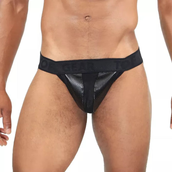 Schwarzer Pilot-Jockstrap von TOF Paris