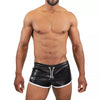 Pilot Shorts, Schwarz - Retro-Shorts mit perforiertem Stretch-Material | TOF Paris