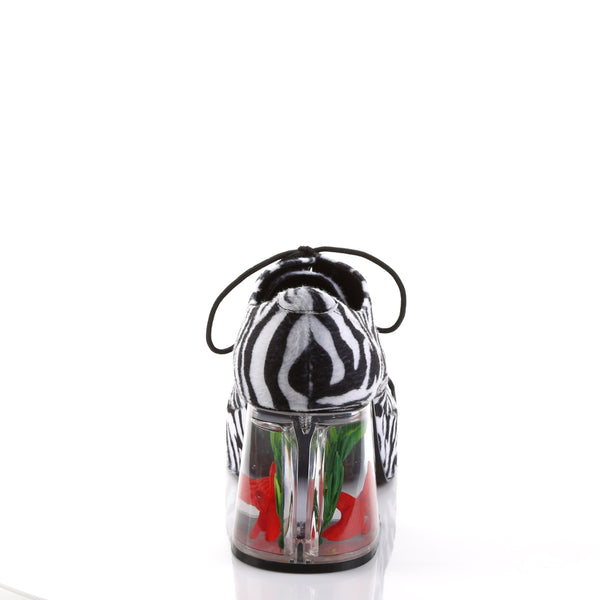 PIMP-02 Plateau Pumps Zebra | Funtasma SALE