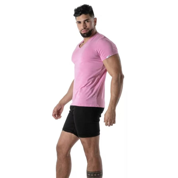 Pinkes Colorful-T-Shirt von TOF Paris – Ansicht 5