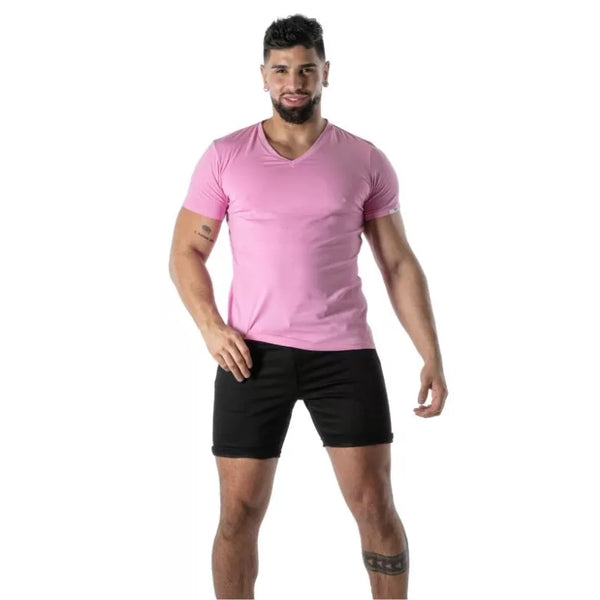 Pinkes Colorful-T-Shirt von TOF Paris