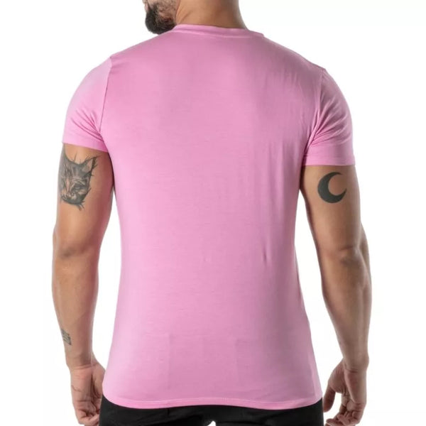 Pinkes Colorful-T-Shirt von TOF Paris – Ansicht 4