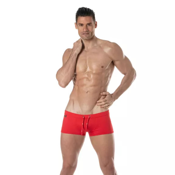 Badehose Slim-Fit Rot - Komfortabel & Langlebig für Strandspaß | TOF Paris