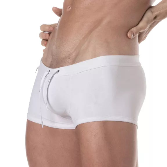 Badehose Slim-Fit Weiß - Komfort & Langlebigkeit für Strandfans | TOF Paris
