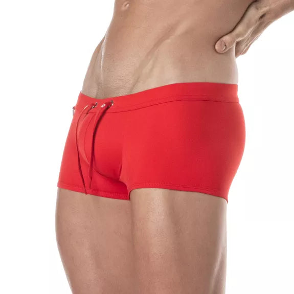 Badehose Slim-Fit Rot - Komfortabel & Langlebig für Strandspaß | TOF Paris
