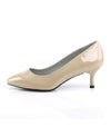KITTEN-01 Pumps Beige Lack EUR 41 | Pleaser Pink Label SALE