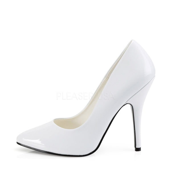 SEDUCE-420 Pumps Lack Weiß | Pleaser SALE