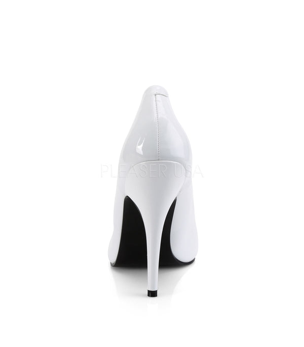 SEDUCE-420 Pumps Lack Weiß | Pleaser SALE