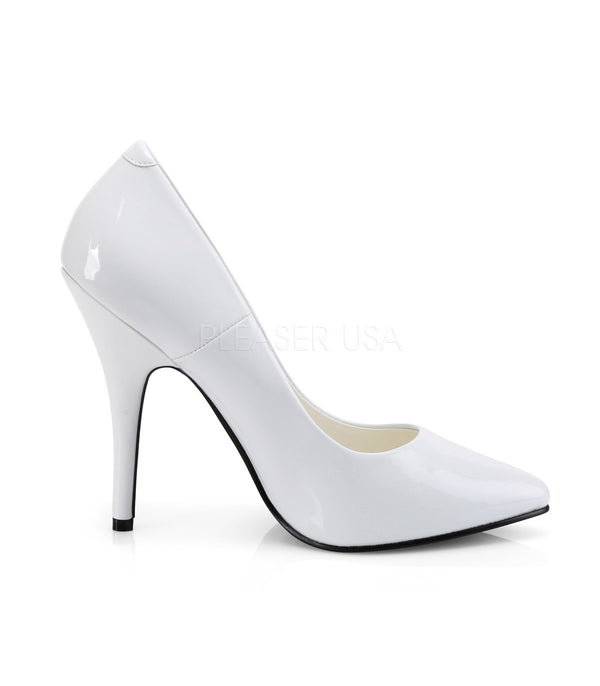 SEDUCE-420 Pumps Lack Weiß | Pleaser SALE