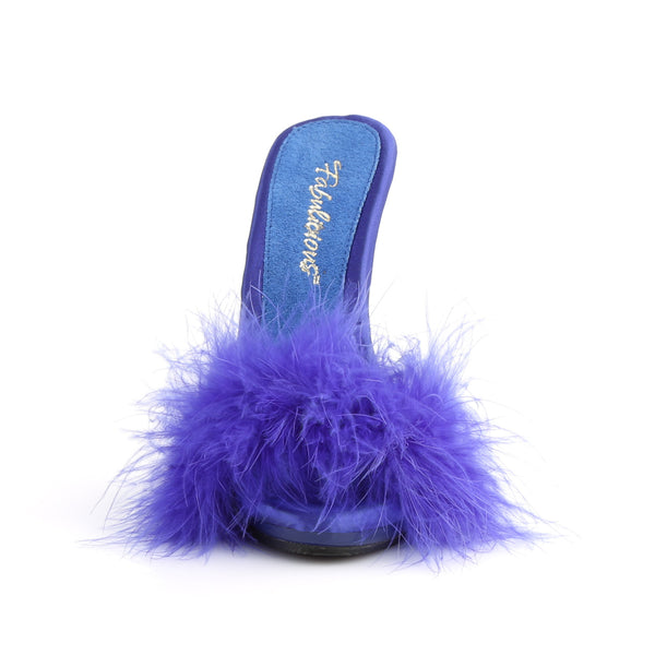 POISE-501F Pantoletten Blau | Fabulicious