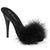 POISE-501F Pantoletten Schwarz | Fabulicious
