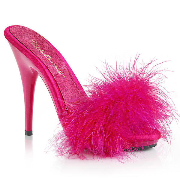 POISE-501F Pantoletten Hot Pink | Fabulicious