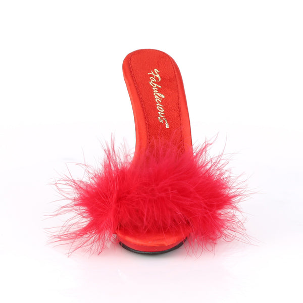 POISE-501F Pantoletten Rot | Fabulicious