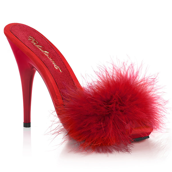 POISE-501F Pantoletten Rot | Fabulicious