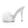 POISE-501F Pantoletten Weiß | Fabulicious