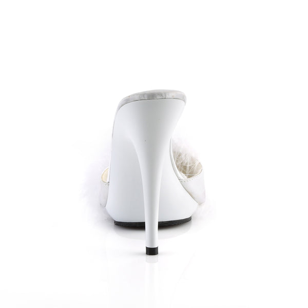POISE-501F Pantoletten Weiß | Fabulicious