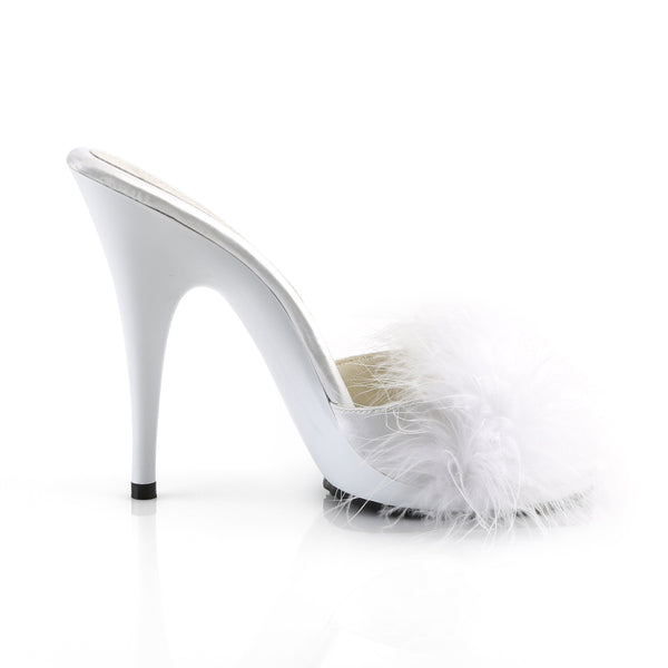 POISE-501F Pantoletten Weiß | Fabulicious